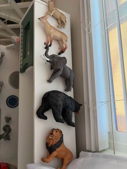 Plastic Safari Animal Figurines Set of 5