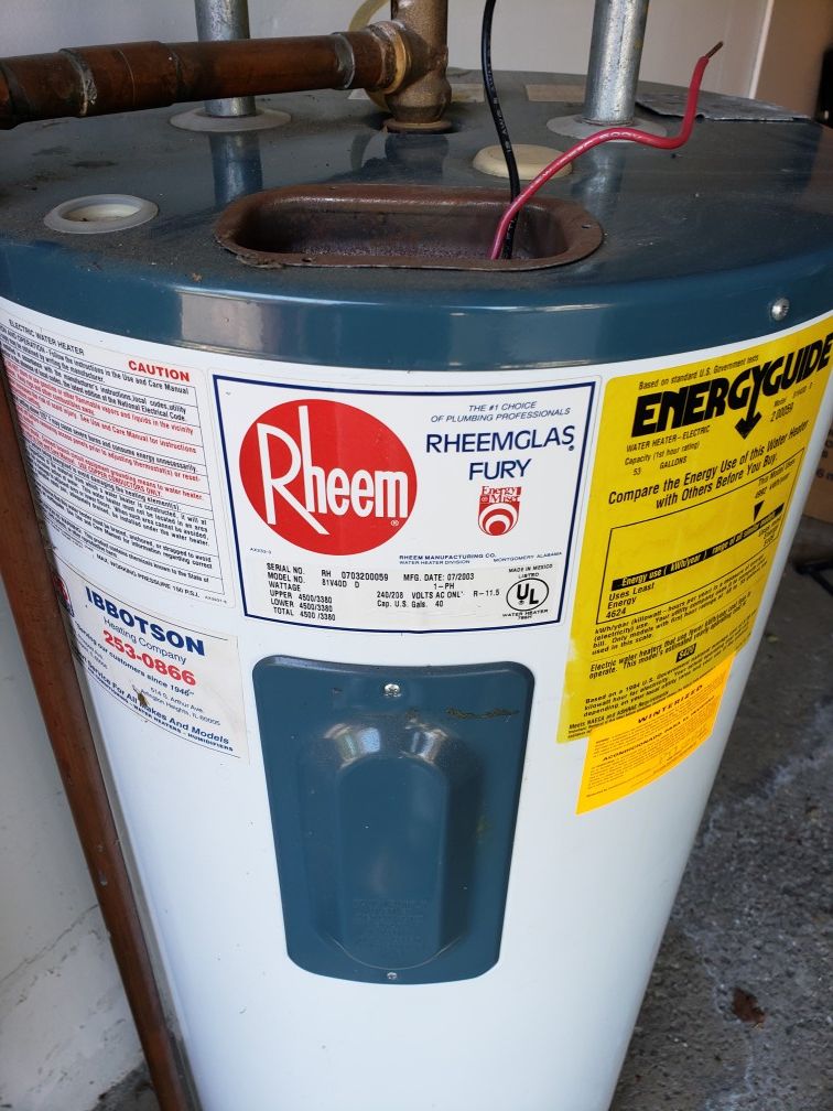 Electric Boiler Water Heater Rheem 81V40D
