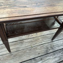 Solid Wood Accent Table 