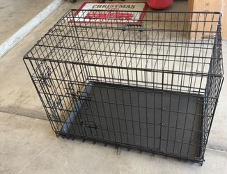 Large Black Wire Dog Crate