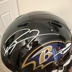 Authenticated Signed Ray Lewis Full Sized Helmet