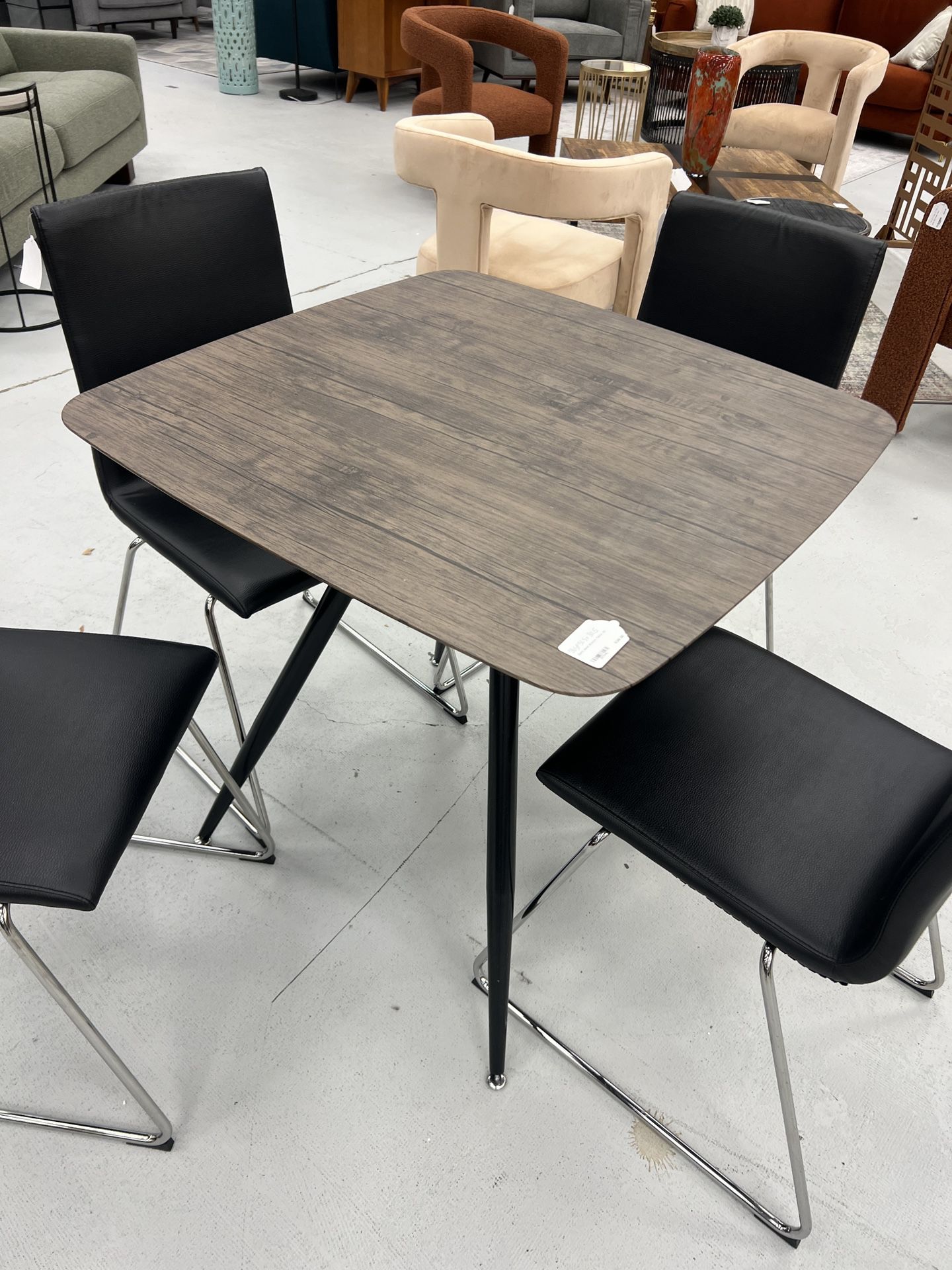 Dark Wood Bistro Table