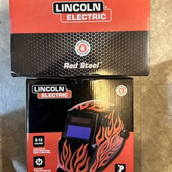 Lincoln Electric Auto Darkening Variable Shade Red Welding Helmet