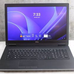 4K LCD Dell 17.3" Pro Laptop Intel Core i7 7820HQ 32 GB RAM 500 GB SSD Nvidia Quadro 8 GB DDR5 Graphics Windows 11 Professional 