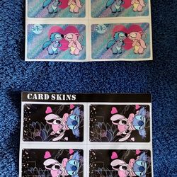Disney Stitch Cards Skins Each Piece $5