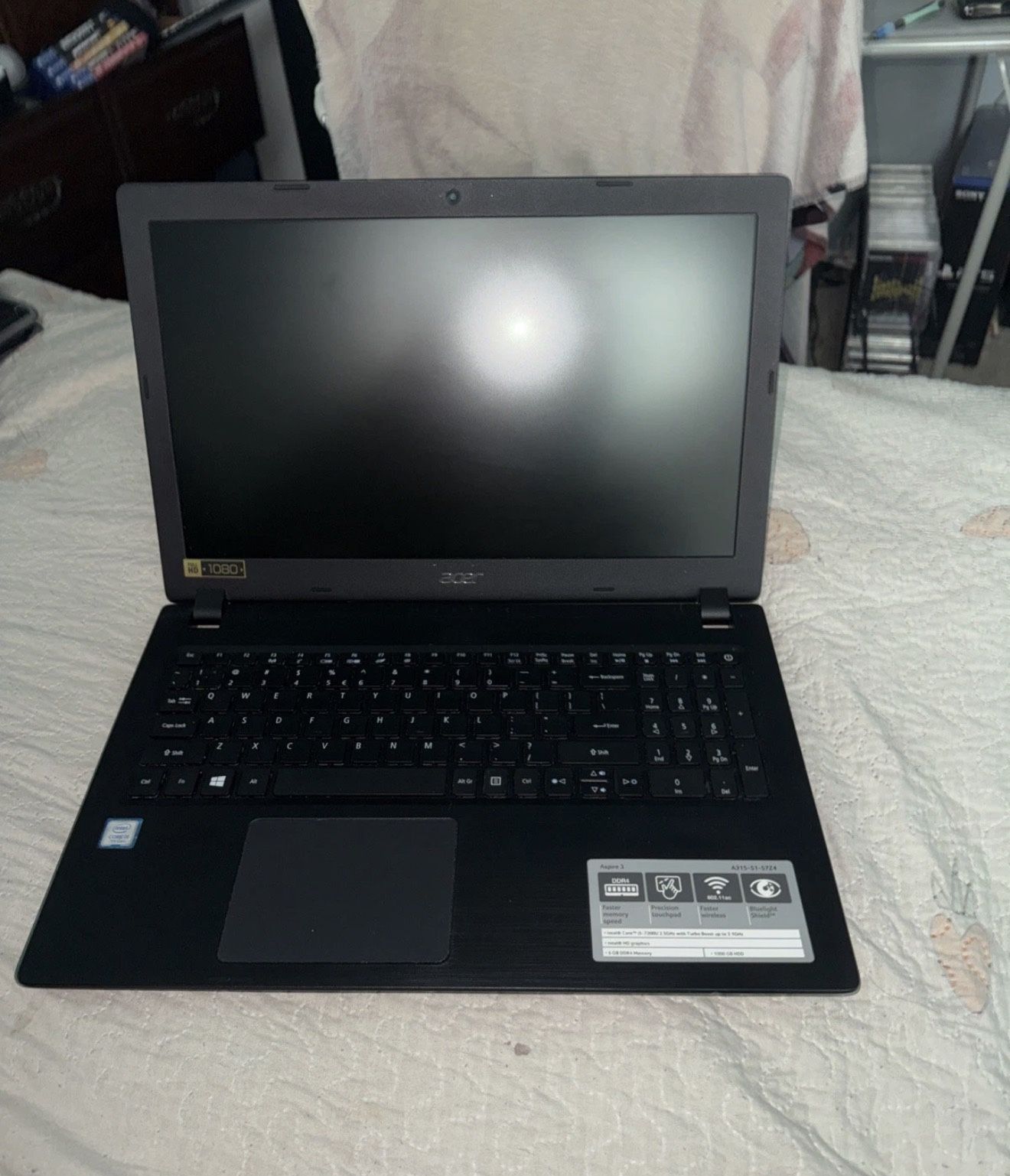 Acer Aspire Good Working Laptop With Charger 