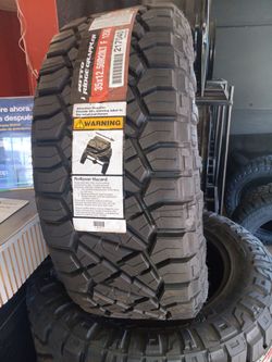 New Set of tires 35 1250 20 NITTO RIDGE GRAPPLER