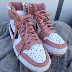  Nike Air Jordan 1 Elevate High in the "Red Stardust" colorway.