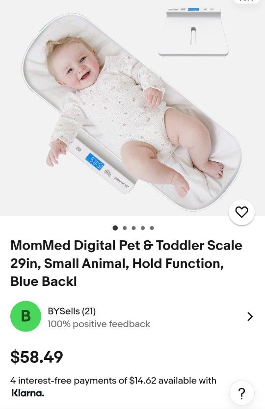 Baby Weight Scale. Fontana Pickup.