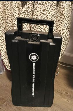 Currie 24 Volt 10Ah Battery Pack With Plastic Case  (for Button Style Terminal) currie charger included!