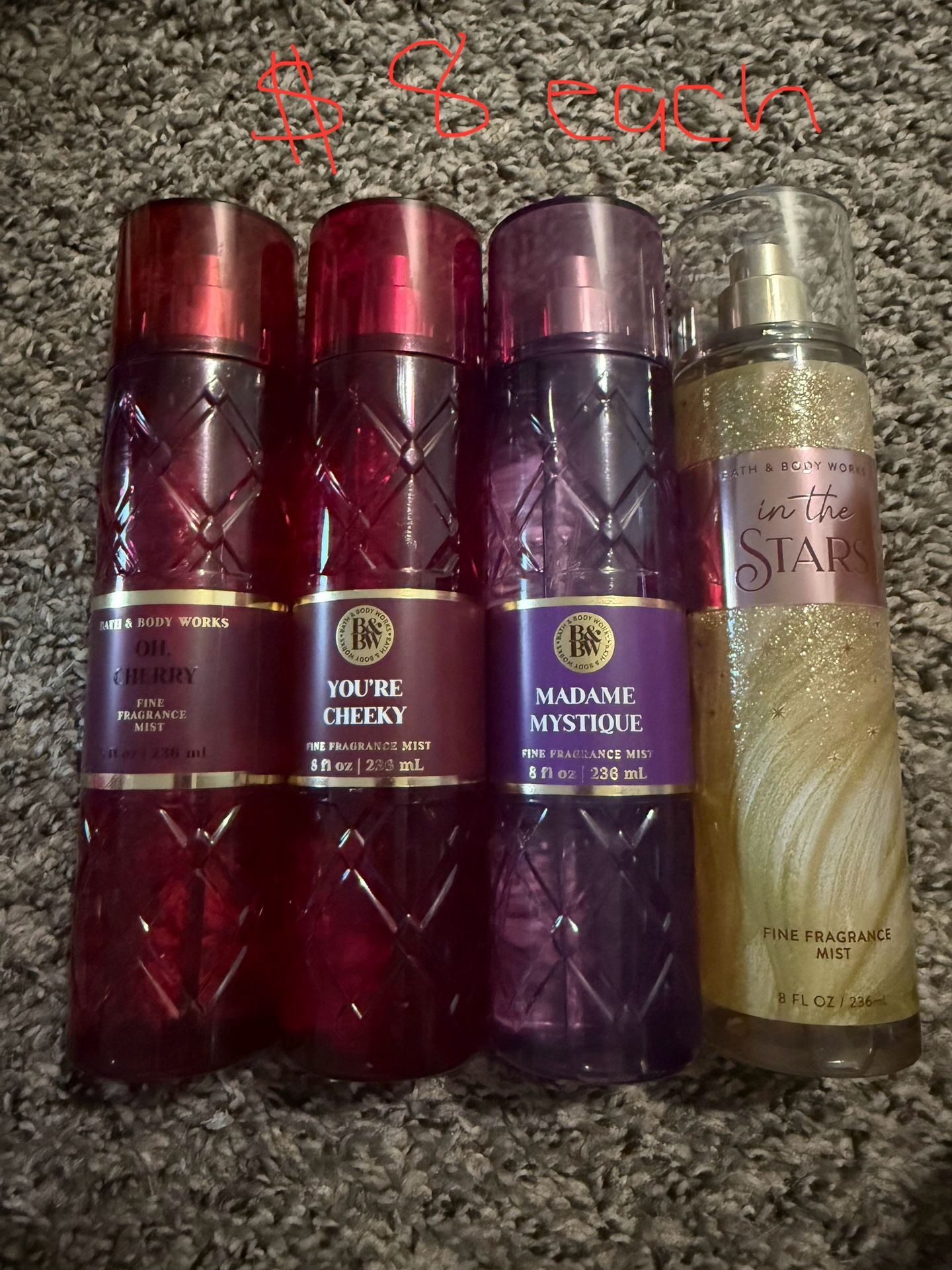 Bath And Body splashes