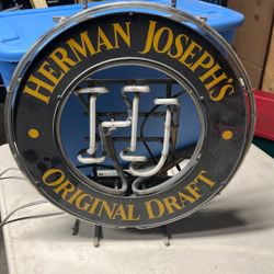 Herman Joseph Original Draft beer Sign *not Working *