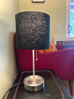 Table lamp / Metal Lamp / Light - Black Lamp Shade