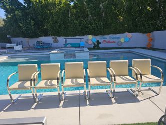 6 mid century modern dining chairs