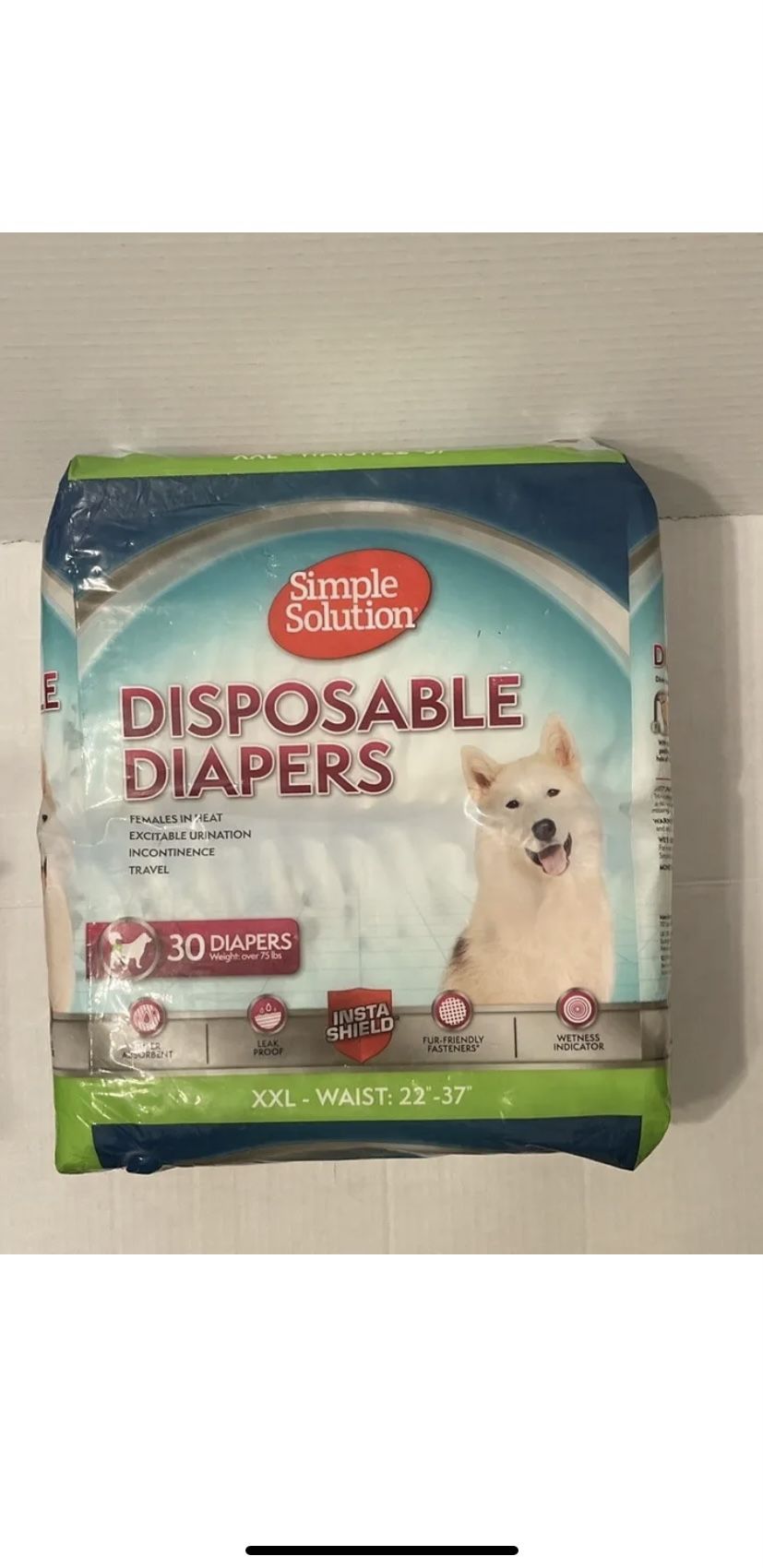 Simple Solution Disposable Dog Diapers for Female Dogs (30 Diapers) XXL