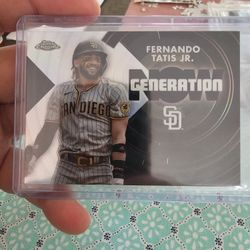 Fernando Tatis Jr. '22 Topps Chrome Generation Now Refractor Baseball Card '22 Topps Stars Of MLB Baseball Cards 