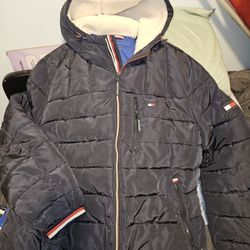 Mens Blue Tommy Hilfiger Jacket