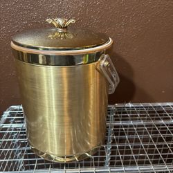 Vintage Gold Tone Ice Bucket