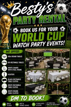 World Cup Watch Party Needs !