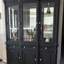 Beautiful China, Hutch  Glass Shelves And Lighting