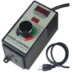 Versatile AC Motor Speed Controller- 100V-1 20V,
15A Max -Electric Fan Speed Regulator with
Overload Protection, Electronic Voltage Regulation,
and Vo