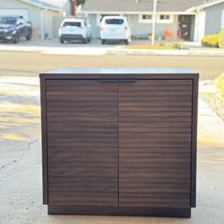 Wood Two Door Storage Cabinet