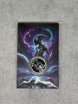 Limited Mintage Alien UFO 1 Gram .999 Silver Round w/ COA