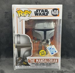 Funko Pop  The Mandalorian 408 Funko Insider Club Glows In The Dark