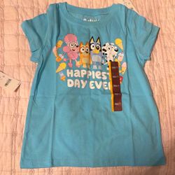 NEW BLUEY T SHIRT SIZE 6/7 NWT