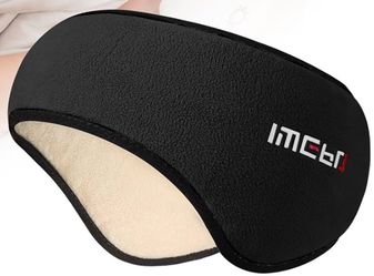 Sleep Mask & Earmuffs for Sleep - 2 in 1 Eye & Ear Mask, Comfortable & Soft for Side Sleepers (Black)