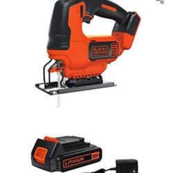 BLACK+DECKER 20V MAX JigSaw with Battery And Charger