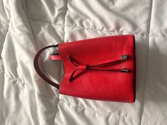 Red Lizard-Embossed Structured Handbag Ralph Lauren