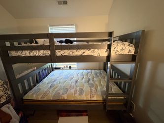 Harriet Bee Bunk Bed With Trundle And Ladder
