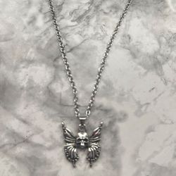 Skull Butterfly Necklace 