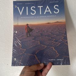College Book Vistas Spanish Class