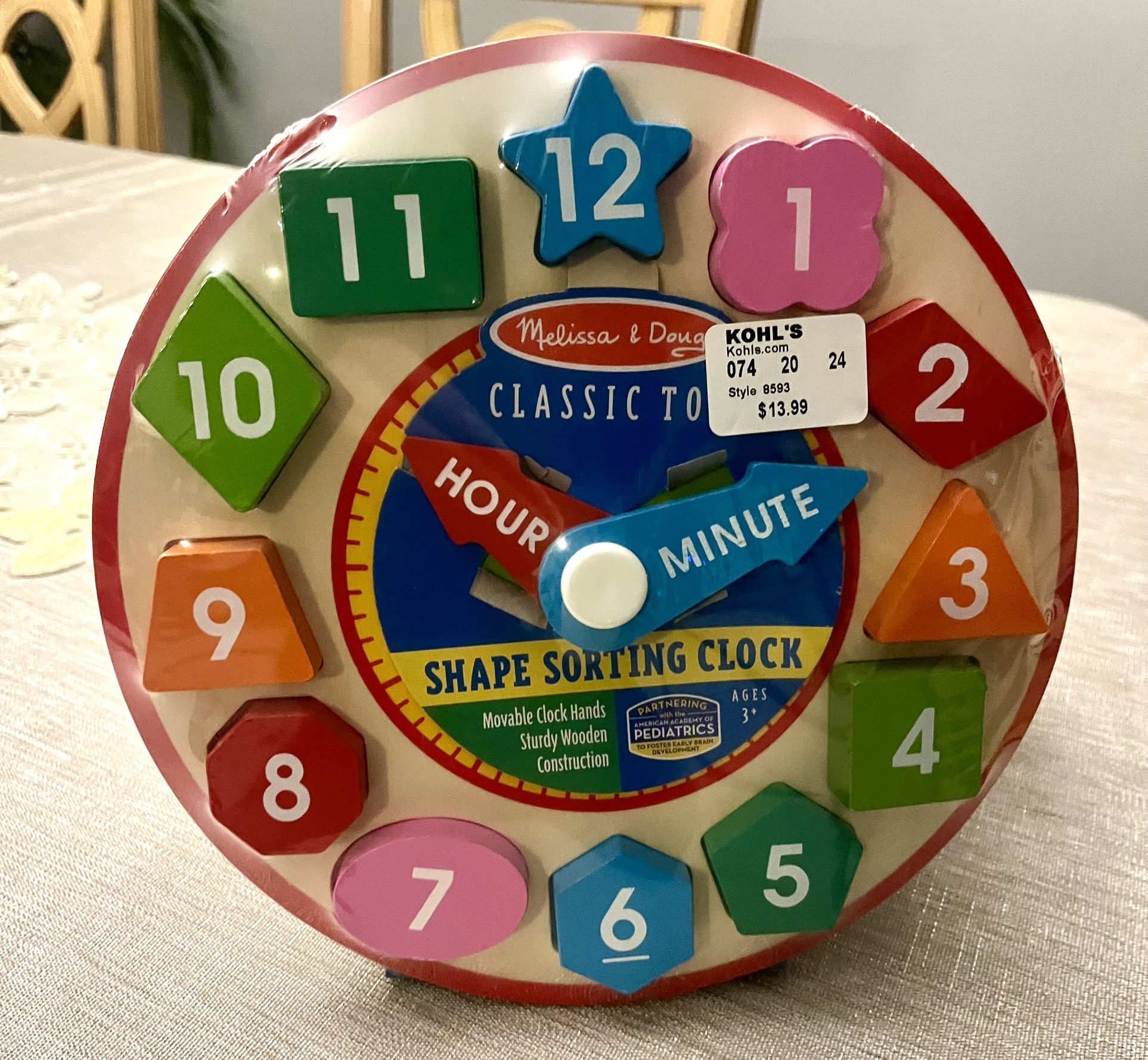 Melissa & Doug Educational Clock