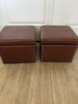 Storage foot stools $30 for both as a set