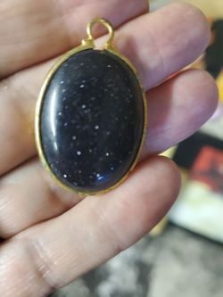 Black with speckles pendant