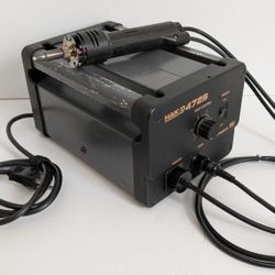 Hakko 472B Desoldering Rework Station Pump + 807 Hand Piece Iron Wand.