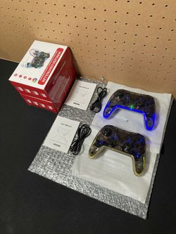 New Wireless Controller for Nintendo Switch/Lite/OLED & PC/iOS/Android, RGB Backlight
