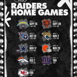 Raiders Tickets 2025 