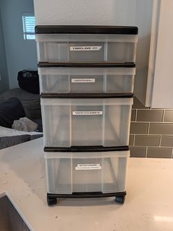 Plastic Storage Cart