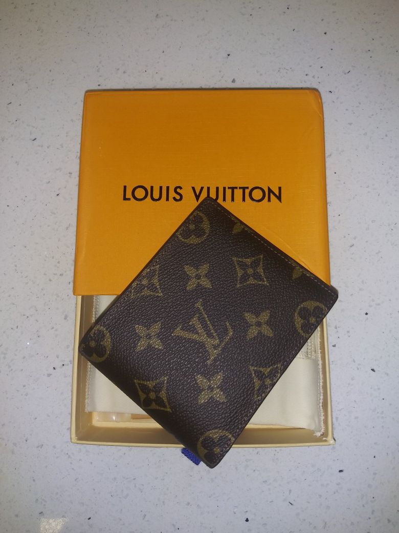 Louis Vuitton LV Mens Brown Flower Wallet