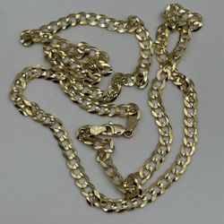 14kt Solid Gold Curb Chain 