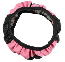 NEW PINK 🩷 🖤 BLACK STEERING WHEEL COVER. VERY NICE. SEE PHOTOS. CASH AND PICKUP ONLY