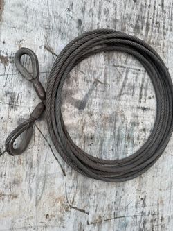 Steel cable.    35 feet