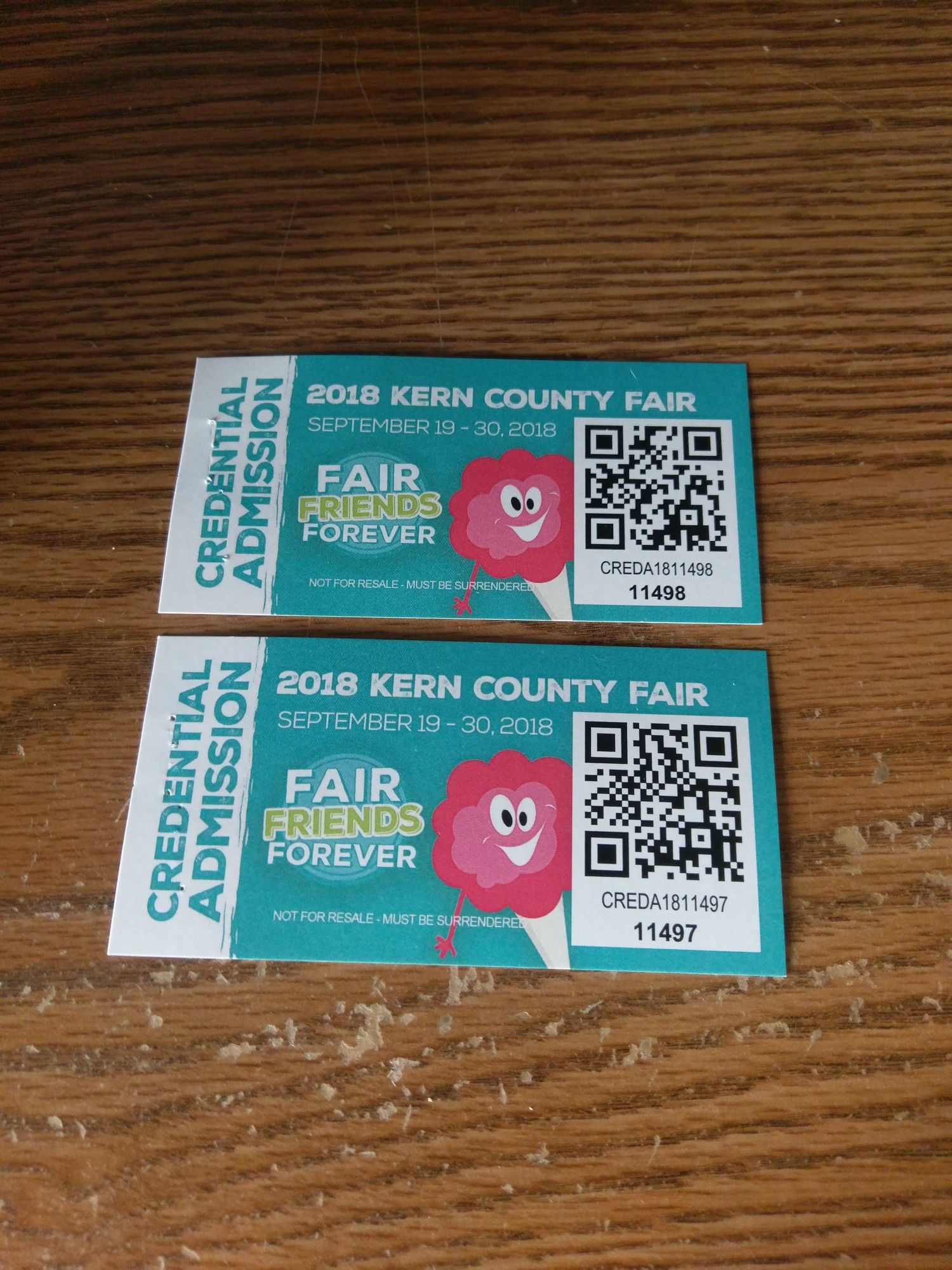 Kern county fair tickets.
