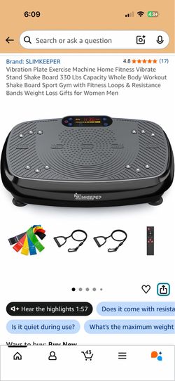 Slimkeeper vibration plate exercise machine