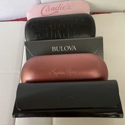 Cases For Eye Glasses Candies,DKNY, Bulova, Sophia Loren And Saki