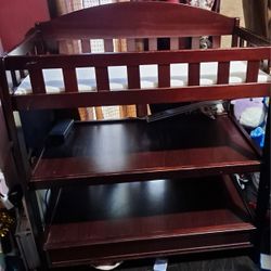 Espresso Brown Changing Table